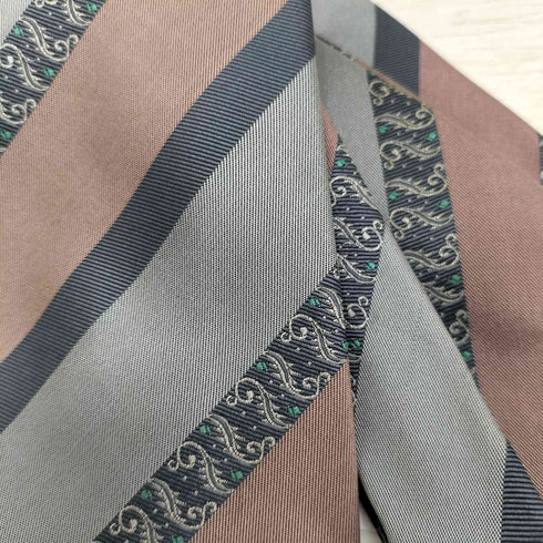 イヴサンローラン Yves Saint Laurent 総柄シルクネクタイ メンズ