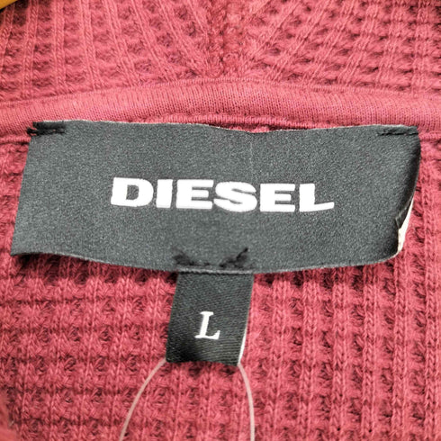 ディーゼル DIESEL ワッフル サーマル ジップアップパーカー Y2K メンズ L