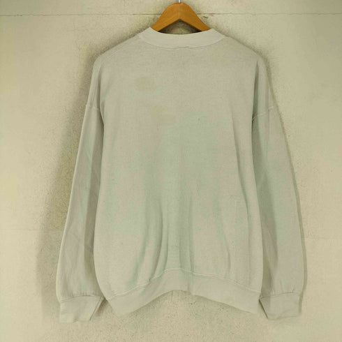 フルーツオブザルーム FRUIT OF THE LOOM 90s USA製 フロントプリント クルーネックスウェットトレーナー メンズ XL