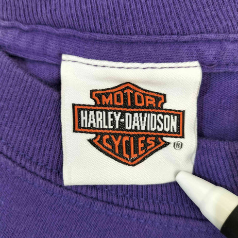 ハーレーダビッドソン HARLEY-DAVIDSON ラメロゴプリント Tシャツ メンズ M