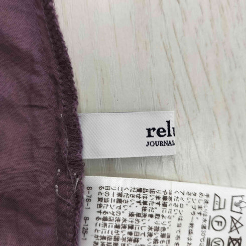 ジャーナルスタンダードレリューム JOURNAL STANDARD relume コットンボイルクリンクル袖タック 2way レディース FREE