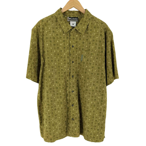 コロンビア Columbia S/S 総柄半袖シャツ メンズ L