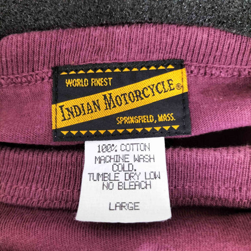 インディアンモーターサイクル INDIAN MOTORCYCLE 両面プリント S/S Tシャツ メンズ import:L