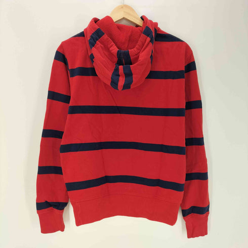 ポロラルフローレン POLO RALPH LAUREN ポニー 刺繍 ボーダー ラガー プルオーバー パーカー フーディー メンズ import:S