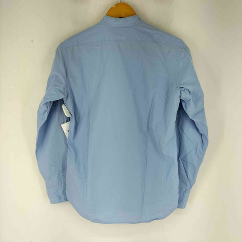 シップス SHIPS L/S ノーカラーコットンシャツ メンズ