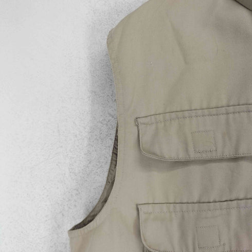 バナナリパブリック BANANA REPUBLIC 80-90s マルチポケット フィッシングベスト メンズ L