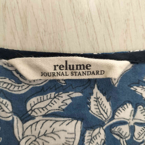 ジャーナルスタンダードレリューム JOURNAL STANDARD relume 花柄 バティックプリントVギャザーワンピース レディース FREE
