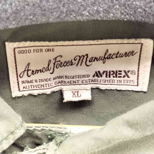 アヴィレックス AVIREX ミリタリーデザイン S/S シャツ メンズ import:XL