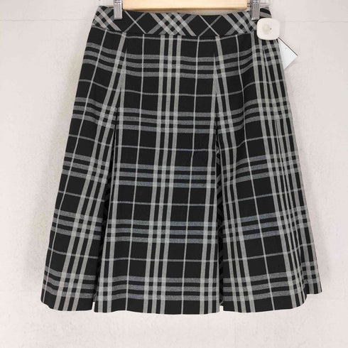 バーバリーロンドン BURBERRY LONDON ラメ チェック ミディ丈プリーツスカート レディース JPN:38