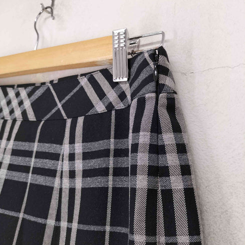 バーバリーロンドン BURBERRY LONDON ラメ チェック ミディ丈プリーツスカート レディース JPN:38