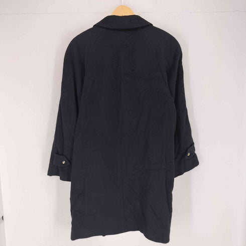 バーバリーズ BURBERRYS pure cashmere カシミヤ100 比翼ステンカラーコート レディース