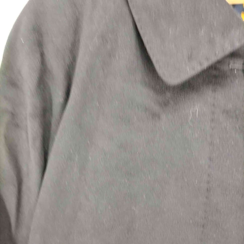 バーバリーズ BURBERRYS pure cashmere カシミヤ100 比翼ステンカラーコート レディース