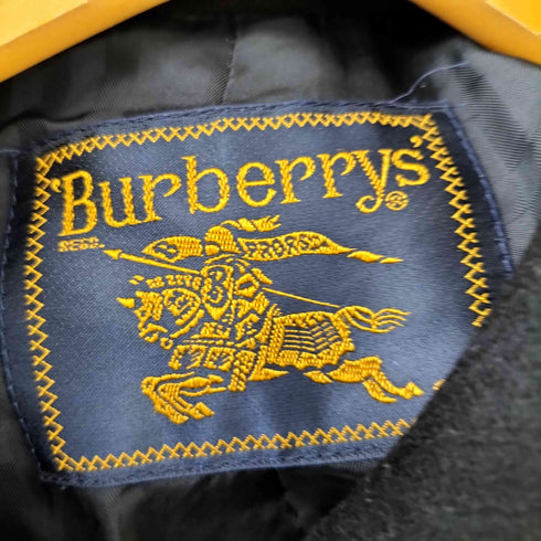 バーバリーズ BURBERRYS pure cashmere カシミヤ100 比翼ステンカラーコート レディース