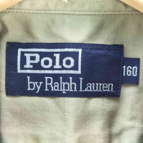 ポロバイラルフローレン Polo by RALPH LAUREN 90S ポニー 刺繍 プルオーバー ボタンダウン S/S シャツ メンズ 160