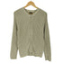 シーケーカルバンクライン ck Calvin Klein コットン リブ編み フルジップ ジップアップ ニット カーディガン メンズ import:M