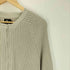 シーケーカルバンクライン ck Calvin Klein コットン リブ編み フルジップ ジップアップ ニット カーディガン メンズ import:M