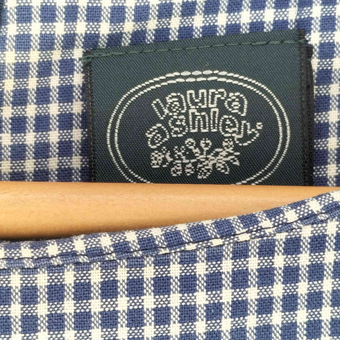 ローラアシュレイ LAURA ASHLEY ギンガムチェック ノースリーブワンピース レディース JPN:11号