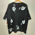 メゾンスペシャル MAISON SPECIAL ハンドプリント リーフ オーバーサイズ クルーネックTシャツ メンズ JPN:0