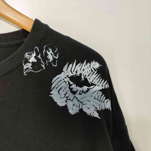 メゾンスペシャル MAISON SPECIAL ハンドプリント リーフ オーバーサイズ クルーネックTシャツ メンズ JPN:0