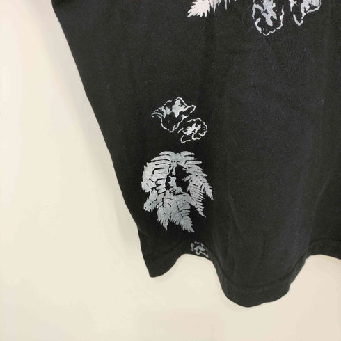 メゾンスペシャル MAISON SPECIAL ハンドプリント リーフ オーバーサイズ クルーネックTシャツ メンズ JPN:0