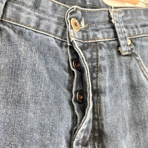 ザラ ZARA ボタンフライ バイカーデニムパンツ メンズ US:34-35