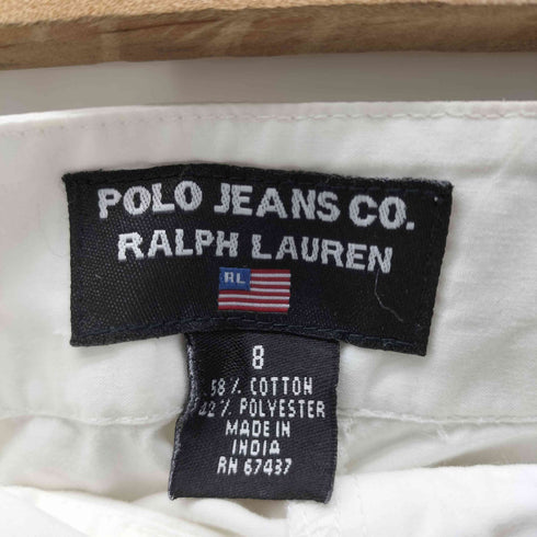 ポロジーンズ RL POLO JEANS CO. 90S インド綿 ポリ混 ワイド パンツ レディース 8