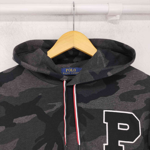 ポロラルフローレン POLO RALPH LAUREN 迷彩柄 ワッペン プルオーバーパーカー メンズ JPN:M