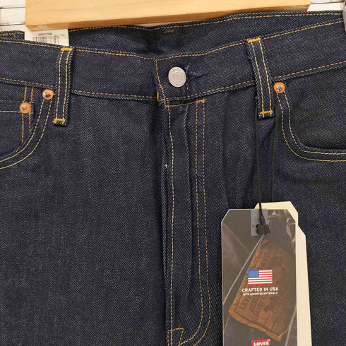 リーバイス Levis USA製 PREMIUM ボタンフライ トゥーホースブルーストレートデニムパンツ メンズ W36 L32