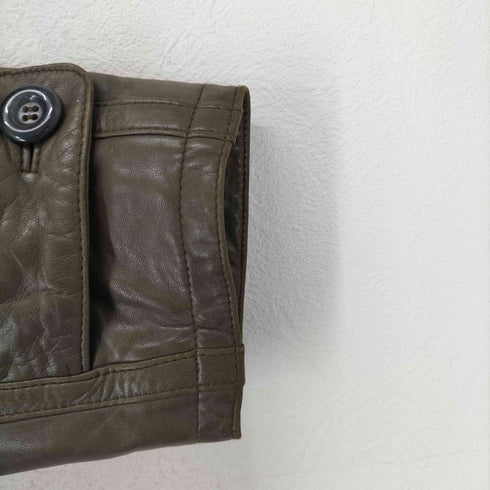 sheep leather シープ レザー カーコート メンズ M