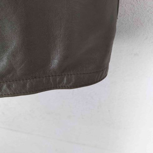 sheep leather シープ レザー カーコート メンズ M