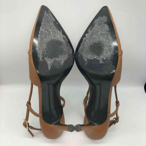 チャールズアンドキース CHARLES&KEITH メタリックバー ポインテッドスリングバックスティレット レディース