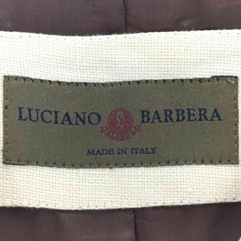 LUCIANO BARBERA イタリア製 フラップポケット リネンサファリジャケット import メンズ 46