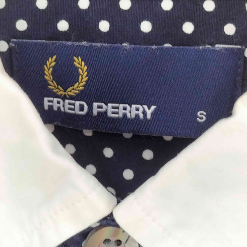 フレッドペリー FRED PERRY ロゴ刺繍 ドット ボタンダウン S/S シャツ メンズ import:S