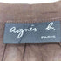 アニエスベー agnes b. 襟フリル シアーブラウス レディース 38
