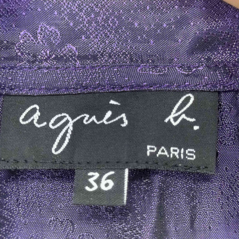 アニエスベー agnes b. ノースリーブ ボウタイブラウス レディース 36