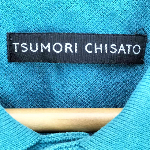 ツモリチサト TSUMORI CHISATO 鹿の子 ワッペン 半袖ポロシャツ レディース JPN:1
