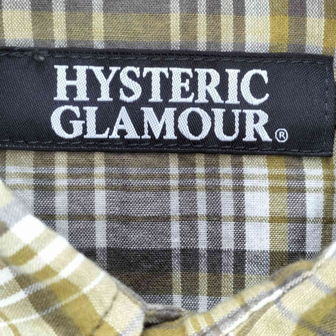 ヒステリックグラマー HYSTERIC GLAMOUR 09aw ヌード ガール ウーマン 刺繍 裏刷り マドラスチェック ウエスタンシャツ メンズ JPN:S