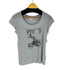アニエスベー agnes b. ヴィンテージ調 シグネチャープリントTシャツ レディース 2