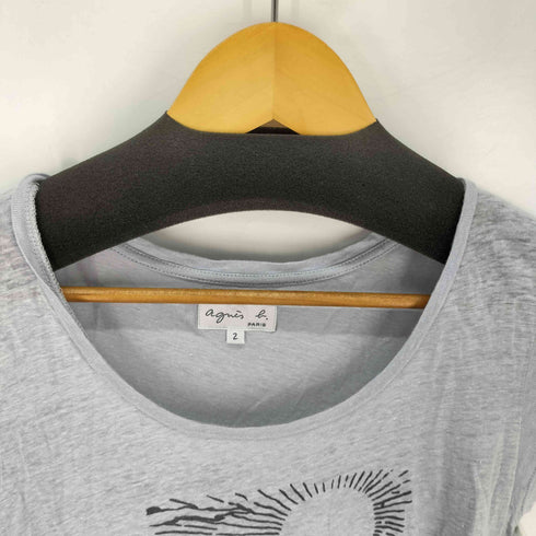 アニエスベー agnes b. ヴィンテージ調 シグネチャープリントTシャツ レディース 2