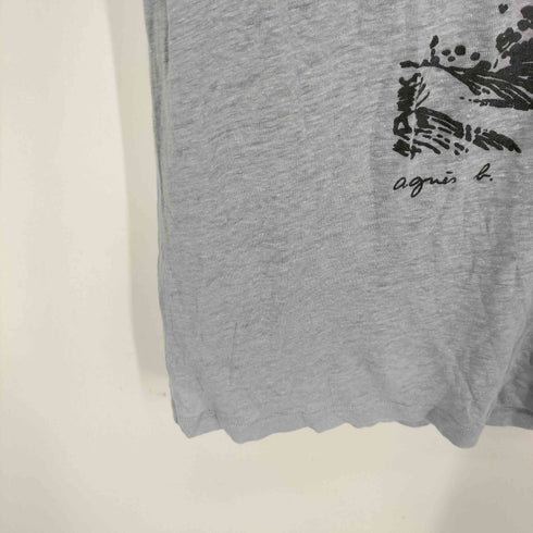 アニエスベー agnes b. ヴィンテージ調 シグネチャープリントTシャツ レディース 2