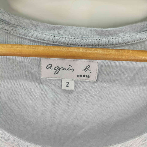 アニエスベー agnes b. ヴィンテージ調 シグネチャープリントTシャツ レディース 2