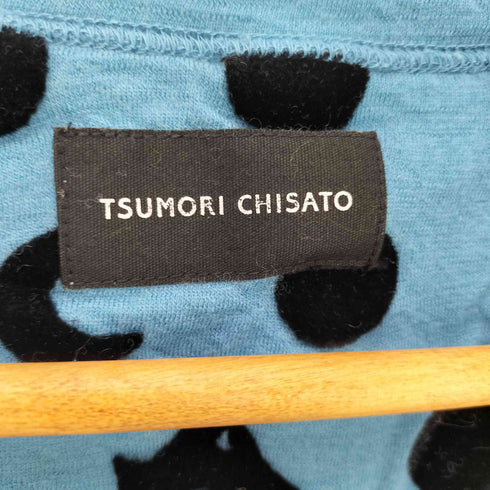 ツモリチサト TSUMORI CHISATO ドット スターベロア ウール Vネックカーディガン レディース JPN:2