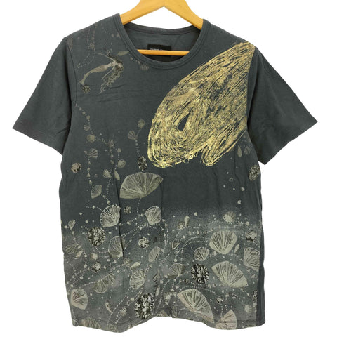 ツモリチサト TSUMORI CHISATO 貝 人魚プリント メタリックプリント クルーネックTシャツ レディース JPN:2