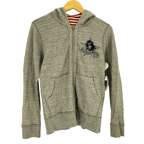 ヒステリックグラマー HYSTERIC GLAMOUR ガールプリント リバーシブル ボーダー ジップアップパーカー メンズ JPN:S