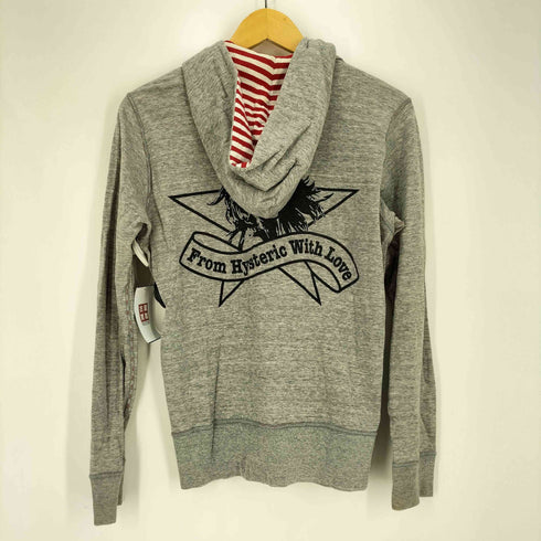 ヒステリックグラマー HYSTERIC GLAMOUR ガールプリント リバーシブル ボーダー ジップアップパーカー メンズ JPN:S