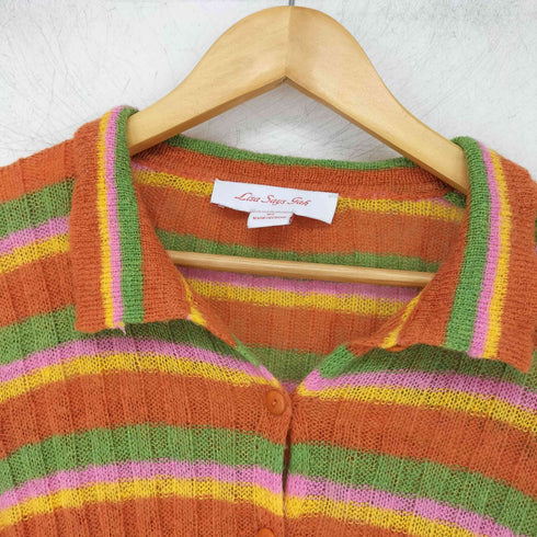 lisa says gah ボーダー ニットシャツ レディース import:L
