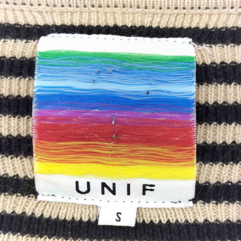 ユニフ UNIF コットンボーダーカーディガン レディース import:S