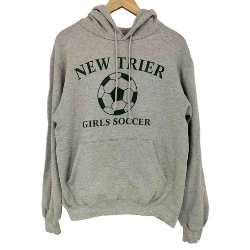 チャンピオン Champion new trier girls soccer ラバープリントプルオーバーパーカー レディース import:S