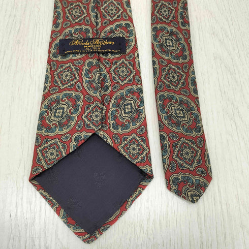 ブルックスブラザーズ BROOKS BROTHERS シルク100% 総柄 ネクタイ メンズ