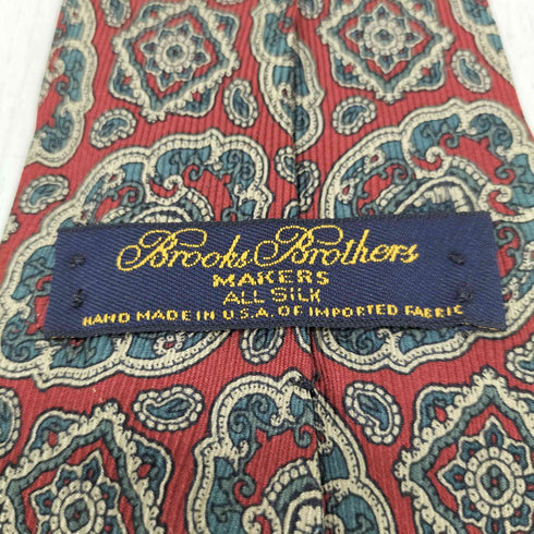 ブルックスブラザーズ BROOKS BROTHERS シルク100% 総柄 ネクタイ メンズ